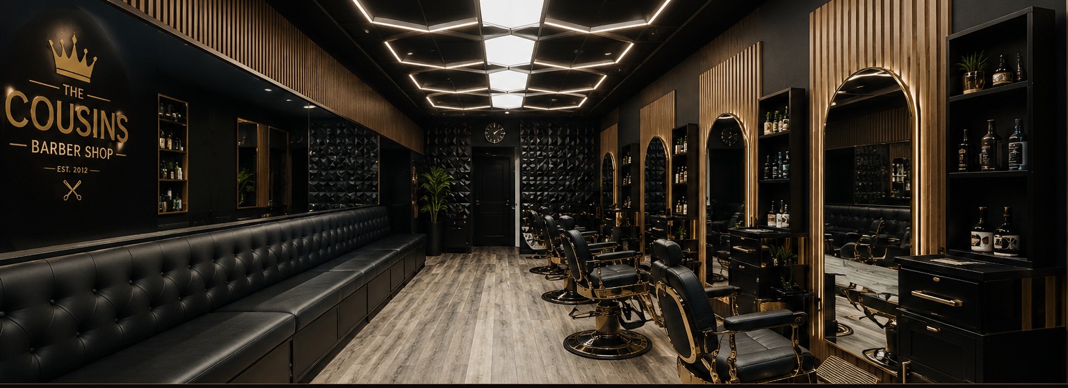 Inside The Cousins Barber Shop